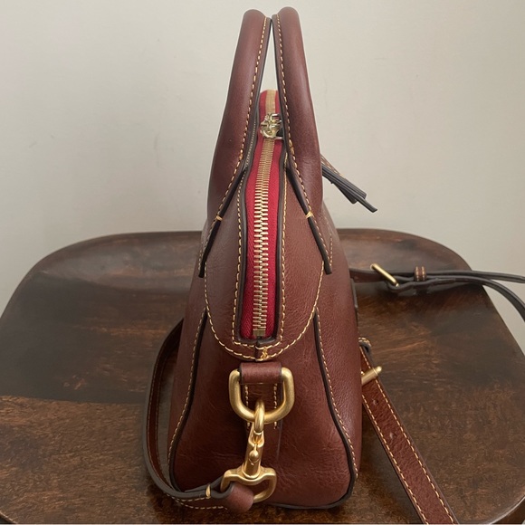 ✨HP🎉Dooney & Bourke Florentine Cameron Crossbody Satchel, Chestnut - Picture 9 of 16